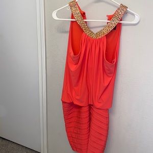 Coral dress